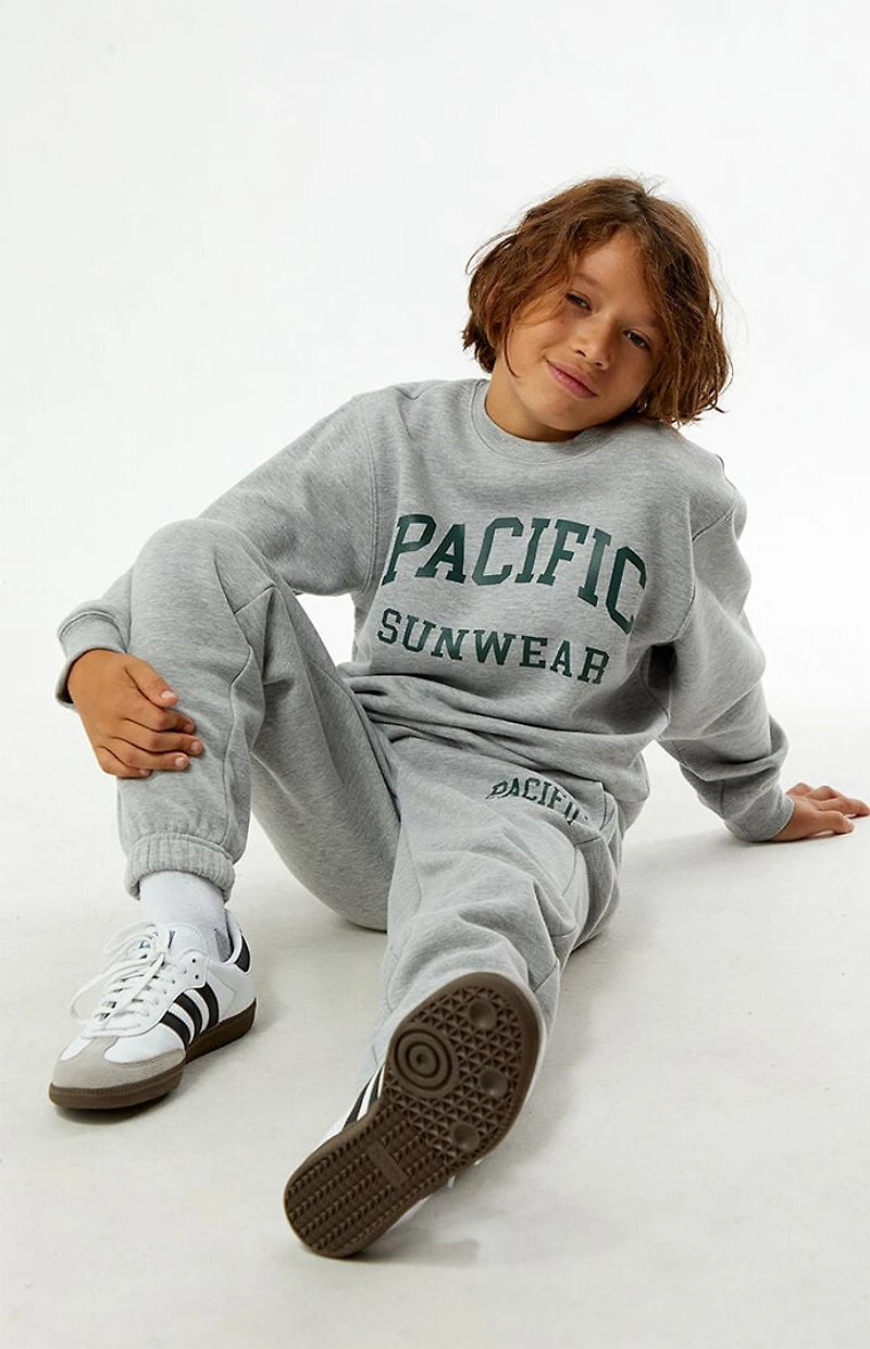 Pacsun Kids Heather Grey Crew Neck Sweatshirt