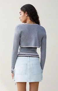 Beverly and Beck Striped Knit Bolero