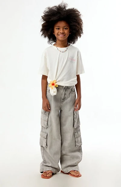 Pacsun Kids Baggy Jeans Cargo Gray
