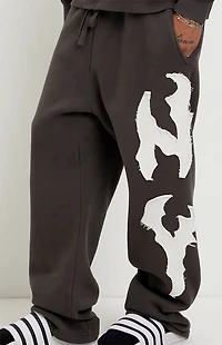 Pacsun NY Raw Applique Baggy Sweatpants