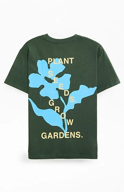GARDENS & SEEDS Co-Op Statement Flower T-Shirt