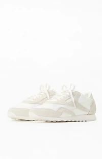 Reebok White Classic Nylon Sneakers