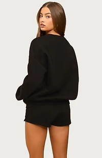 Edikted Bronte v Neck Sweatshirt