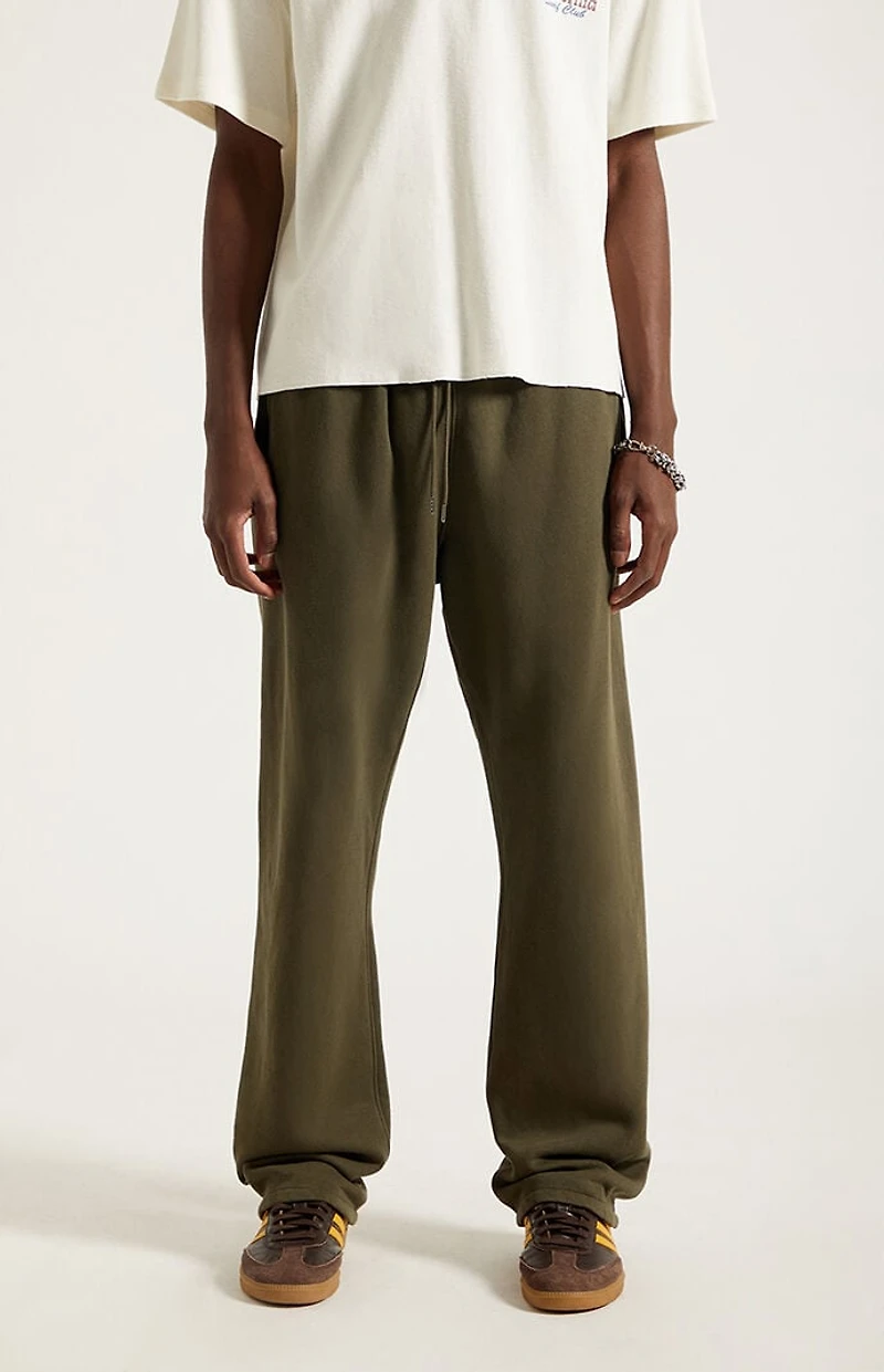 Pacsun Olive Straight Leg Sweatpants