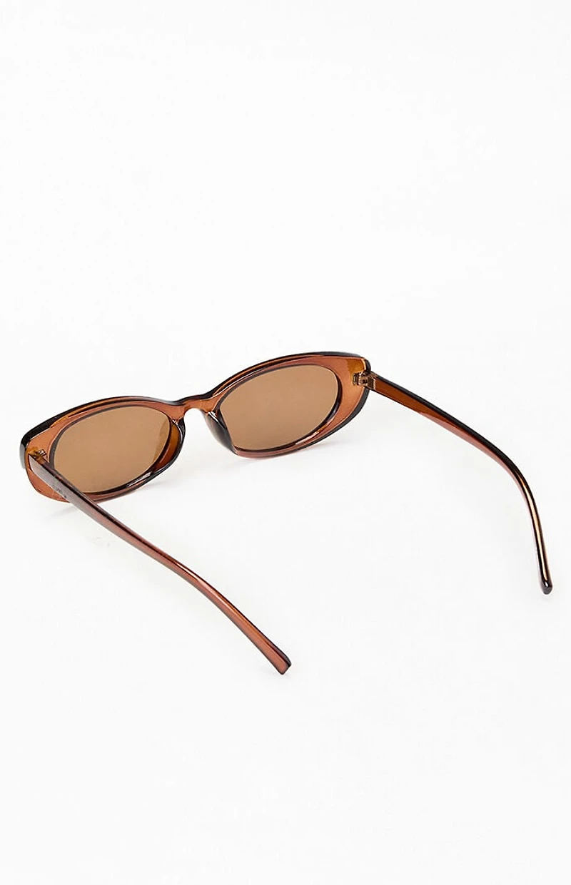 Pacsun Esme Plastic Oval Sunglasses