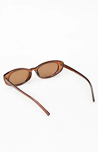 Pacsun Esme Plastic Oval Sunglasses