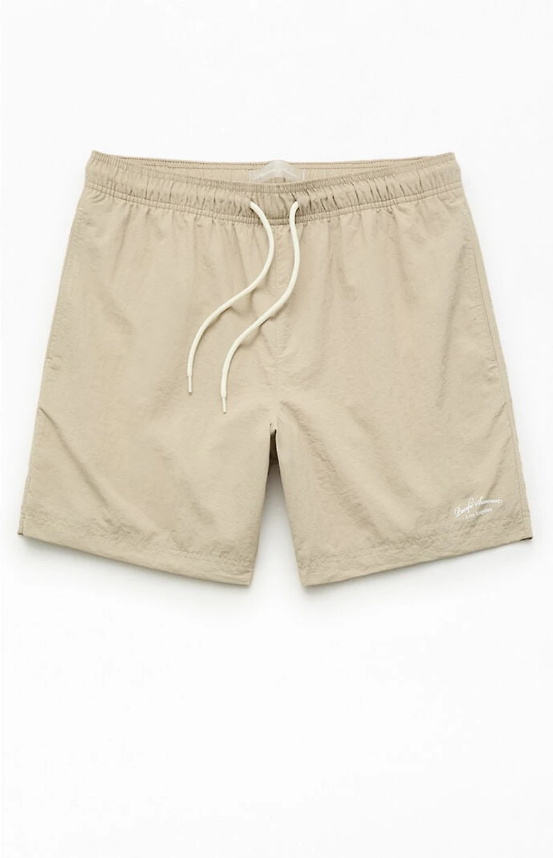 Pacsun Collegiate Solid 6.5" Swim Trunks
