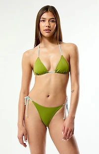 Pacsun Green Summer Side Tie Bikini Bottom