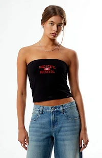 HYPE & VICE Ohio State Buckeyes Embroidered Tube Top