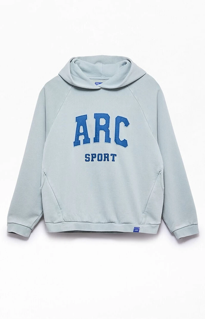 A.R.C. Blue Raglan Sport Fleece Hoodie