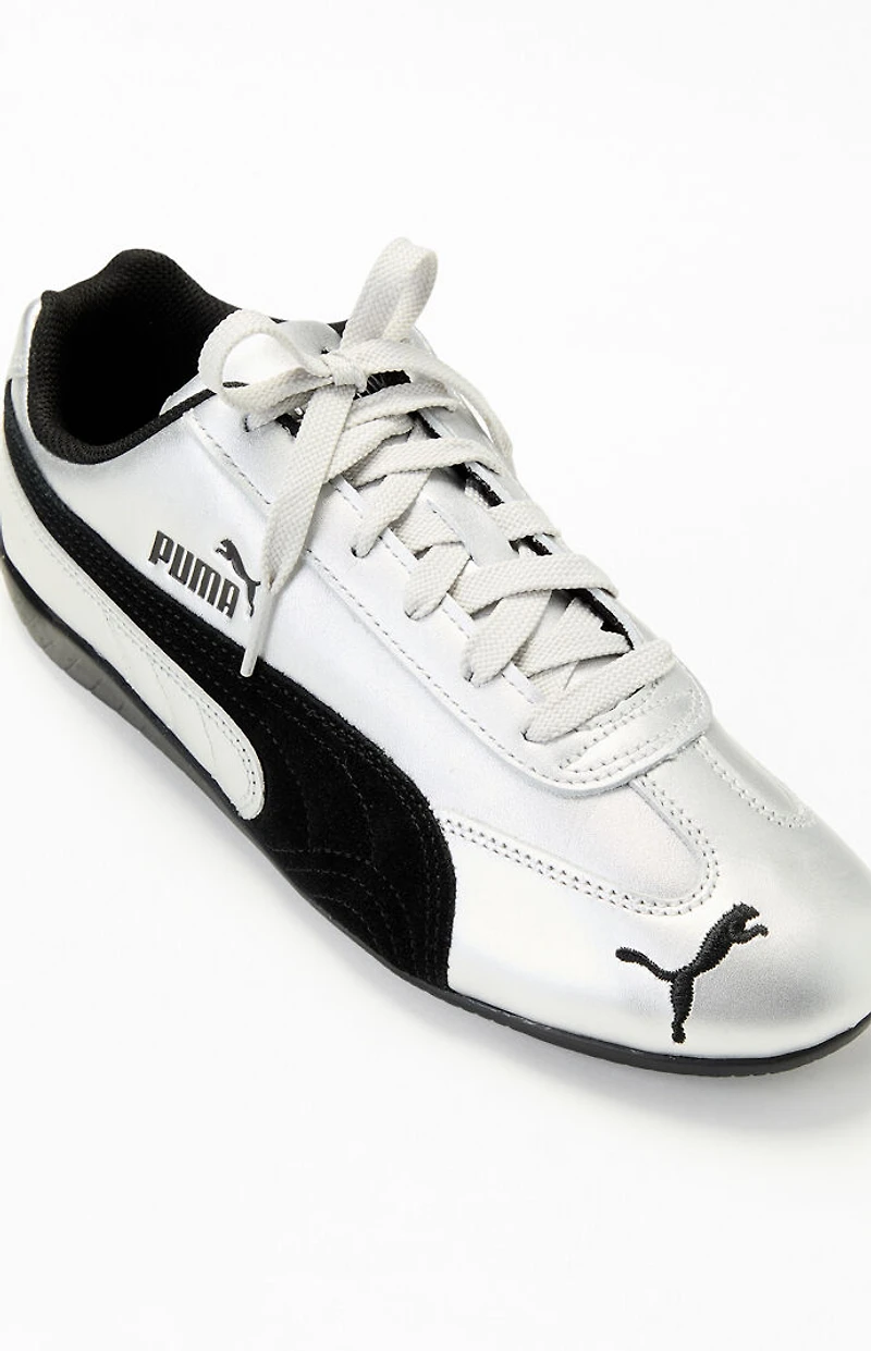 Puma Women's Silver Metallic Speedcat Sneakers