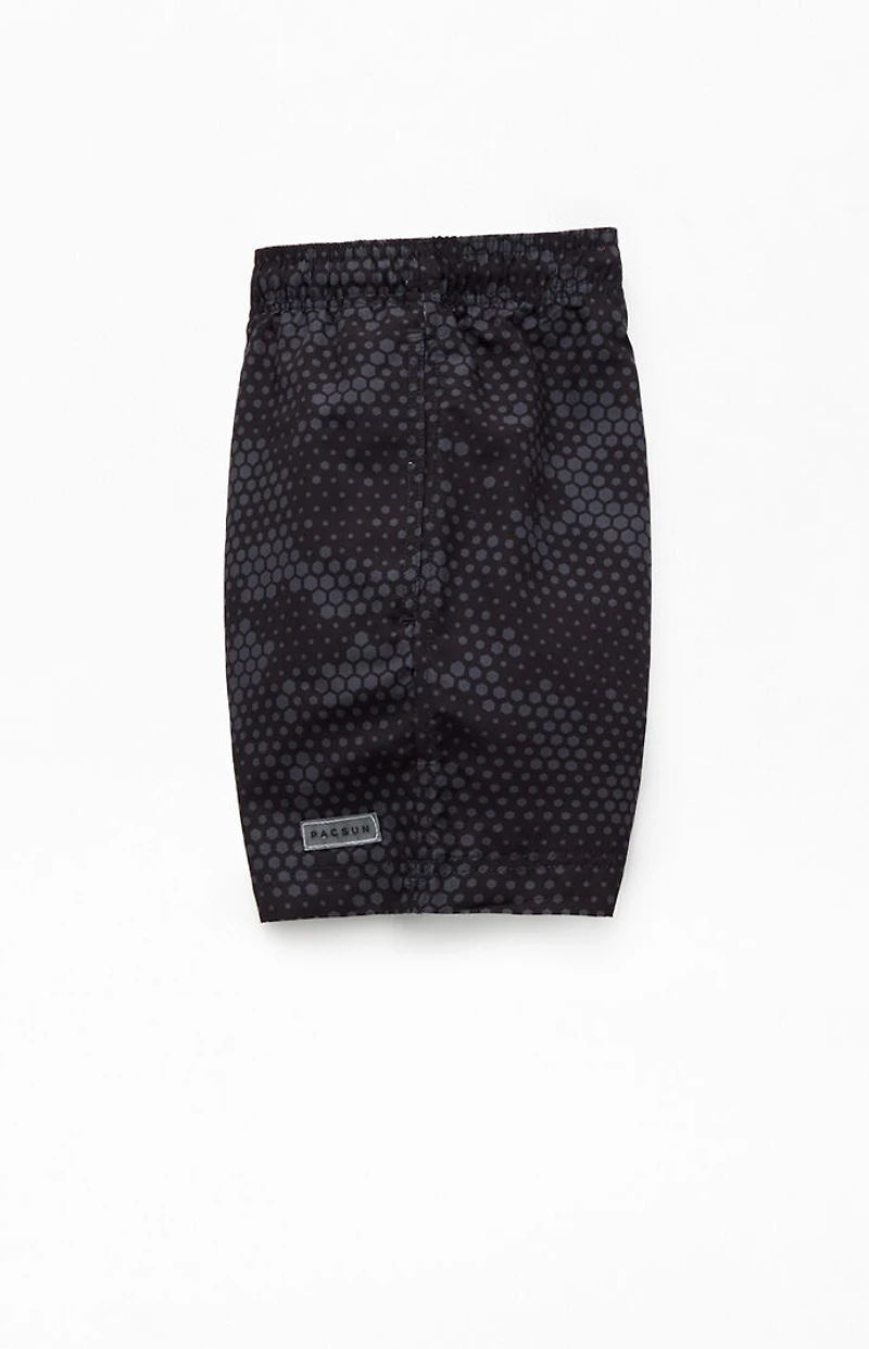 Pacsun Midnight Camo AOP 4.5'' Swim Trunks
