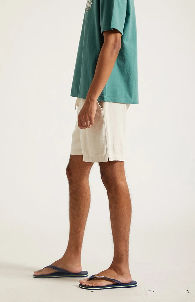 Pacsun Cream Linen Shorts