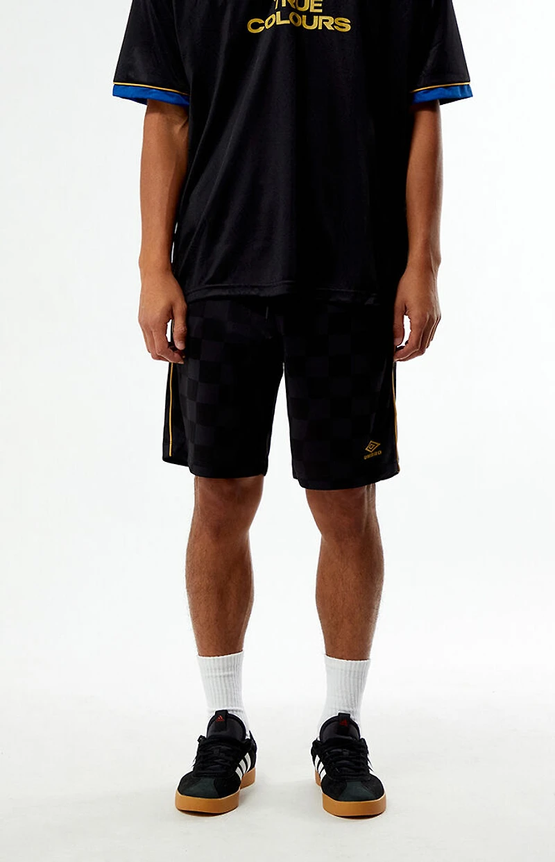 Umbro Black Checkered Shorts