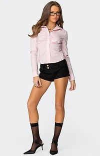 Edikted Delphina Tailored Button Up Shirt