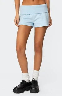 Edikted Super Fold Over Sweat Shorts