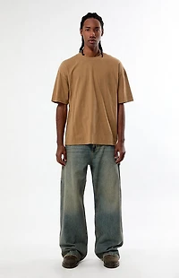 Pacsun Brown Basic Oversized T-Shirt