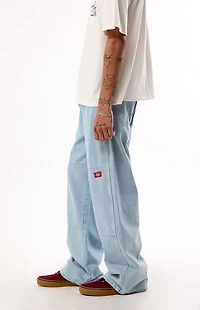 Dickies Light Blue Double Knee Loose Straight Jeans