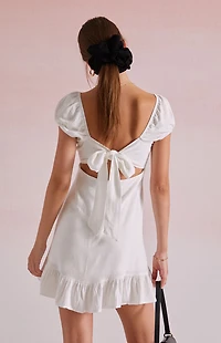 Beverly and Beck Camille Tie Back Mini Dress