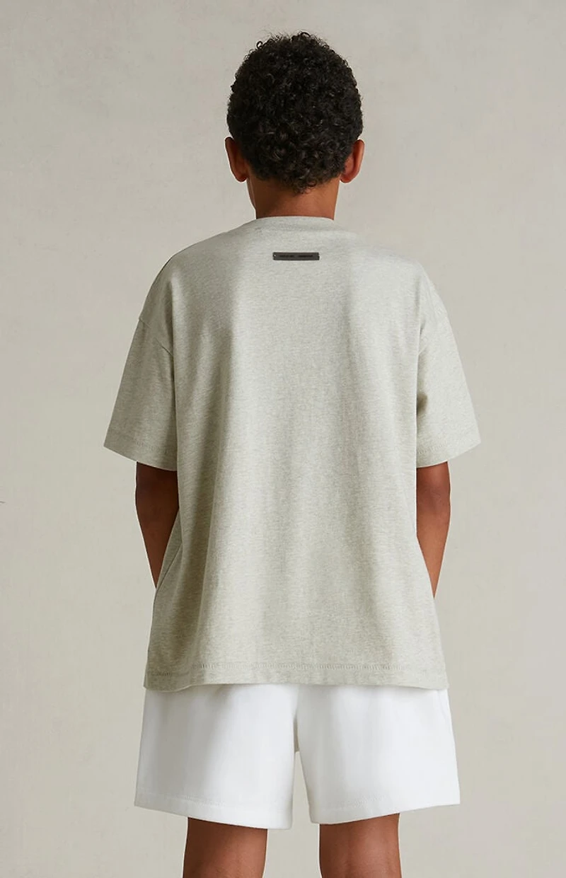 Fear of God ESSENTIALS Kids Cloud White Fleece Soccer Sweat Shorts