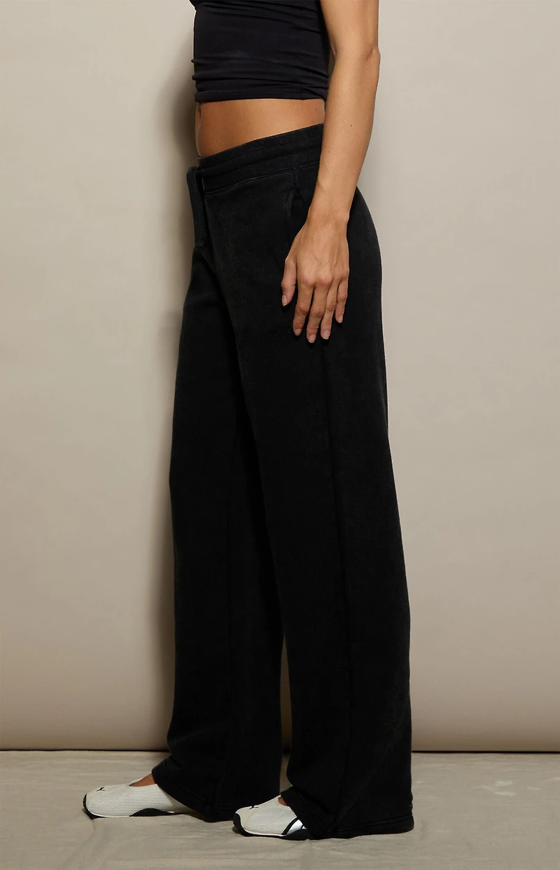 Pacsun Dark Gray Ultra Soft Fleece Straight Leg Sweatpants