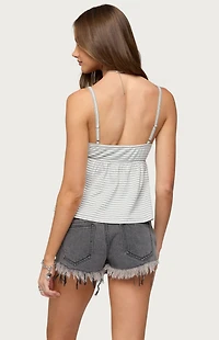 Edikted Orietta Striped Babydoll Top