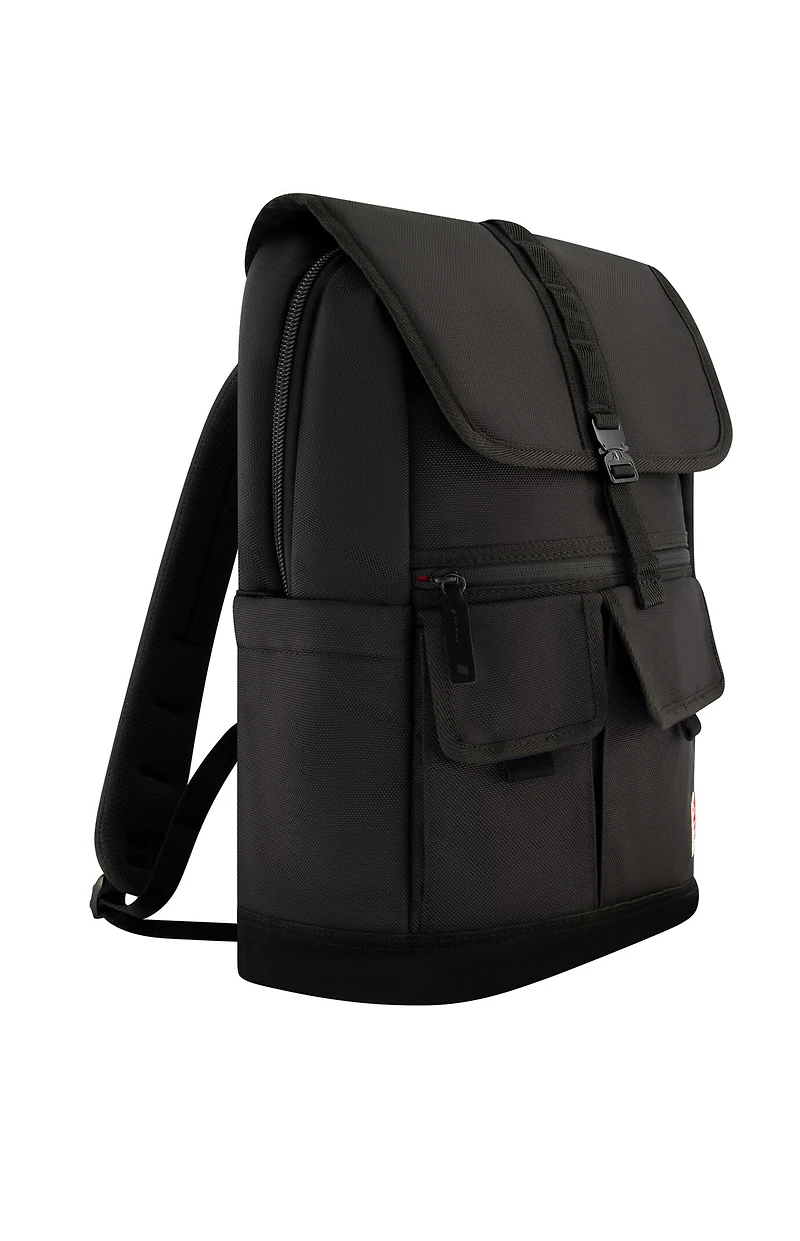 New Balance Black Legacy Icon Flap Backpack
