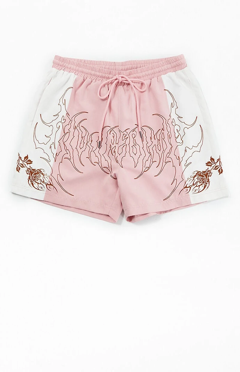 Civil Rose Duality Suede Shorts