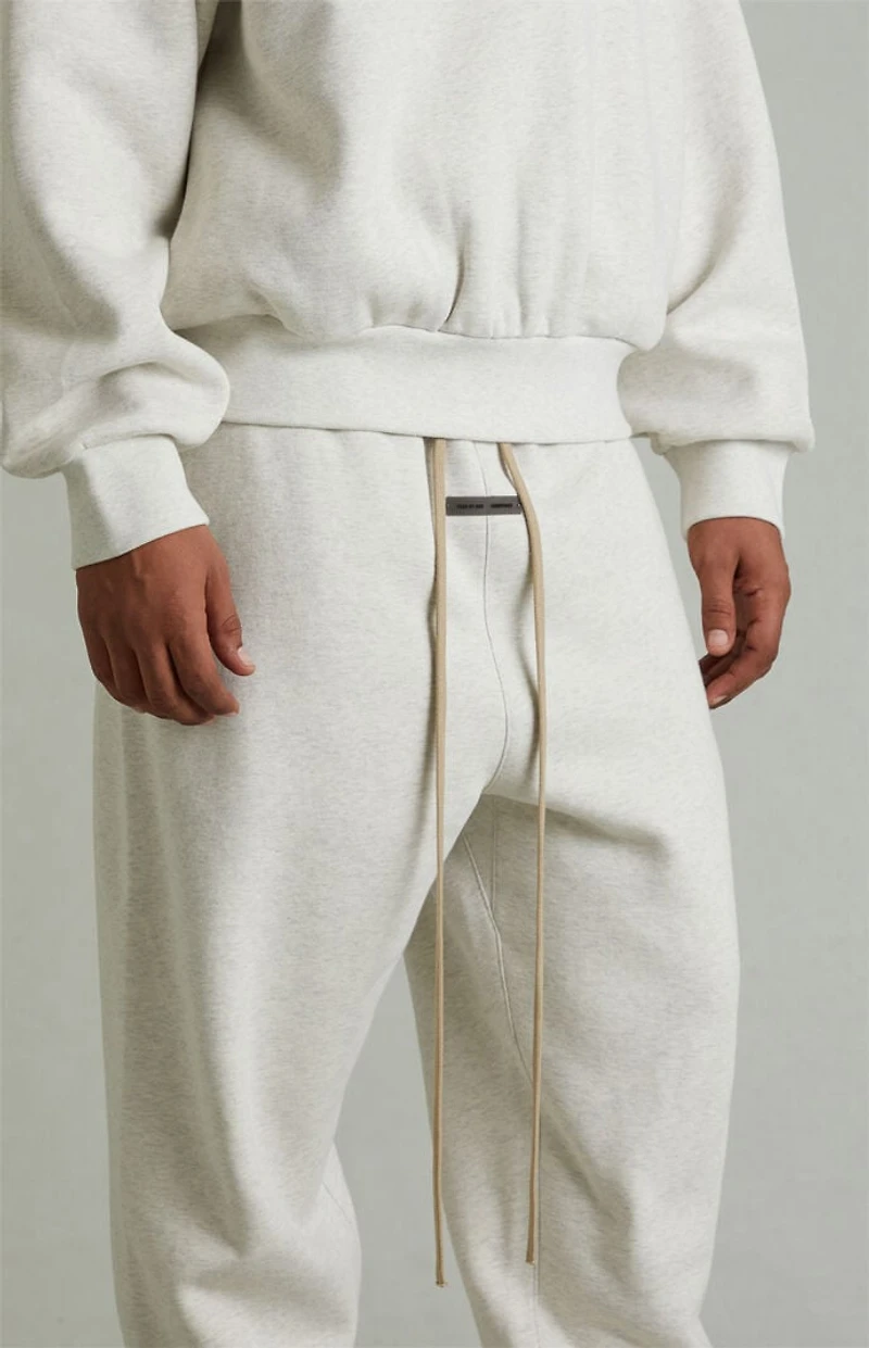 Fear of God ESSENTIALS Heather Oatmeal Classic Fleece Sweatpants