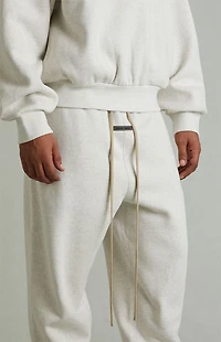 Fear of God ESSENTIALS Heather Oatmeal Classic Fleece Sweatpants