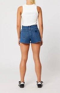 ABRAND Bella High Waisted Relaxed Denim Shorts
