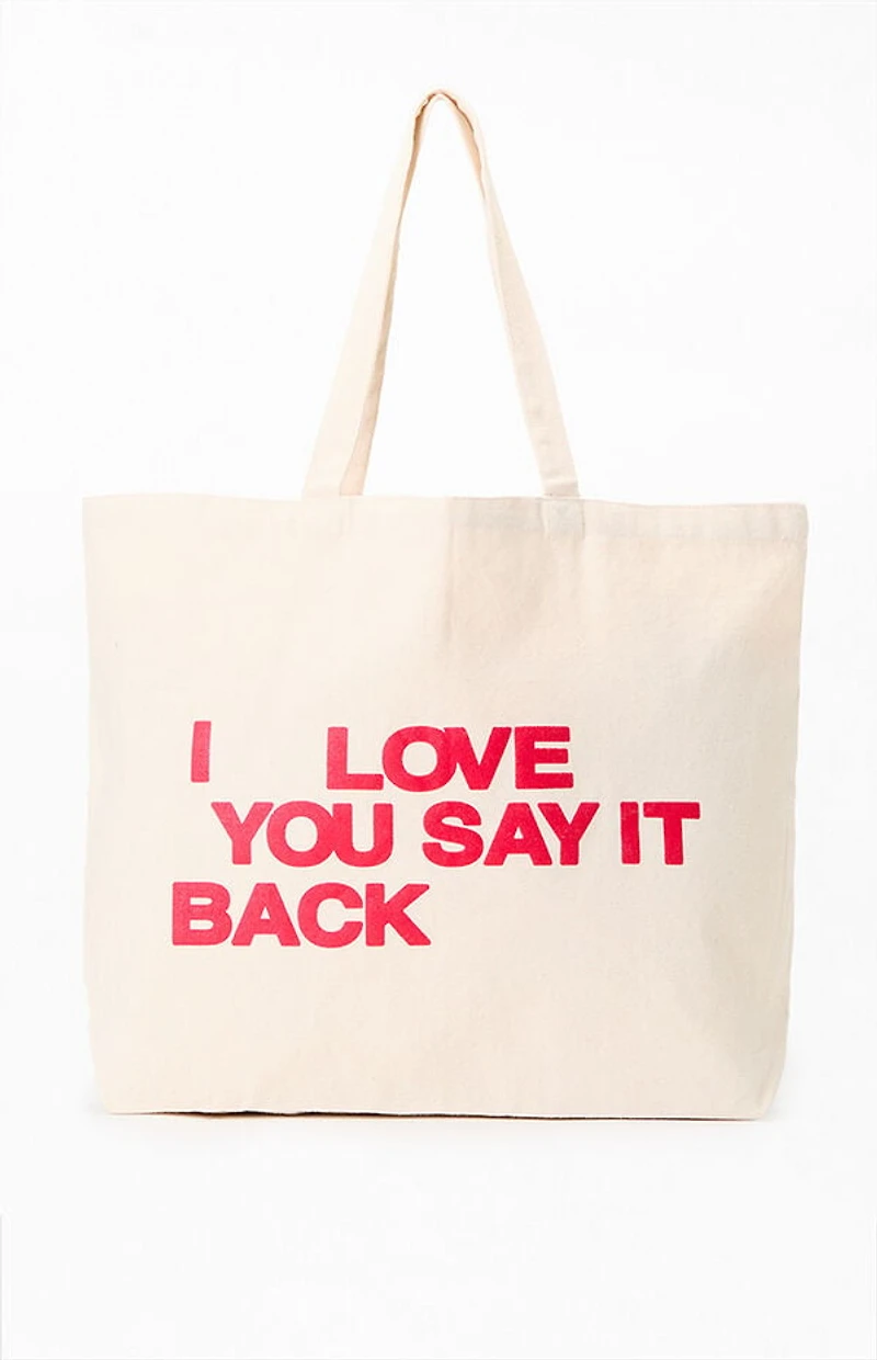 LONELY GHOST I Love You Say It Back Tote Bag