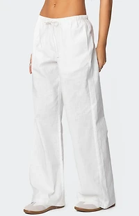 Edikted Alexa Linen Blend Pants