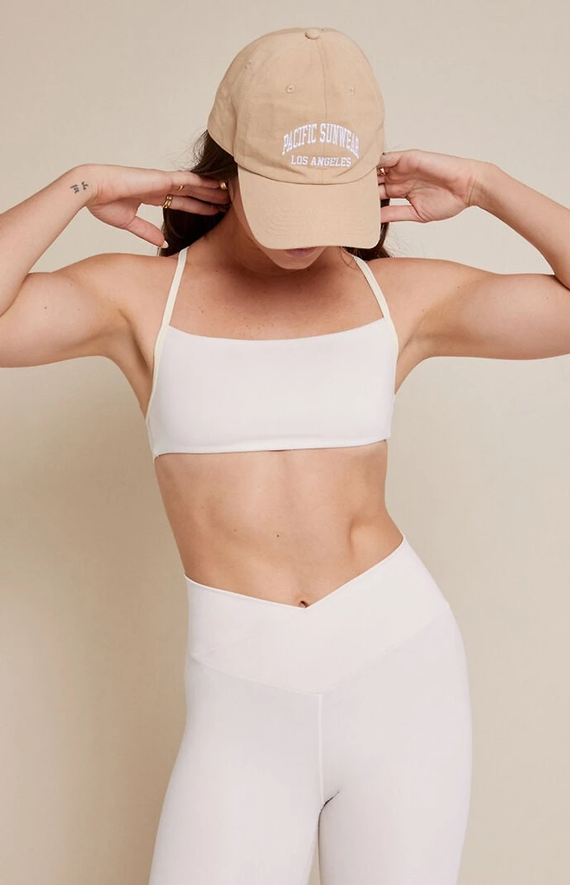 PAC 1980 WHISPER Active Ivory Micro Sports Bra