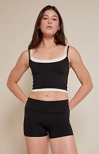 PAC 1980 WHISPER Active Low Rise Fold-Over Micro Biker Shorts
