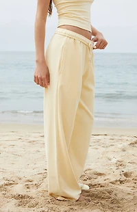 John Galt Yellow Anastasia Tie Baggy Sweatpants