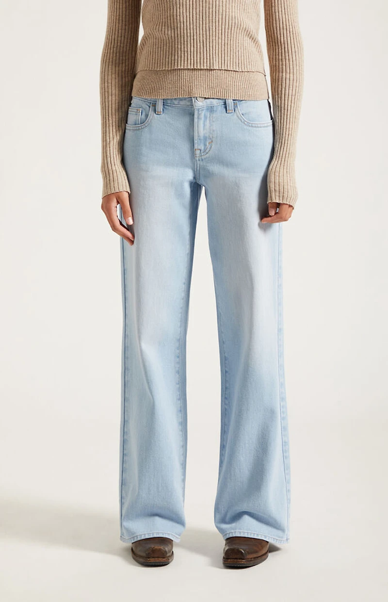 Pacsun Casey Low Rise Baggy Jeans Lighter Blue