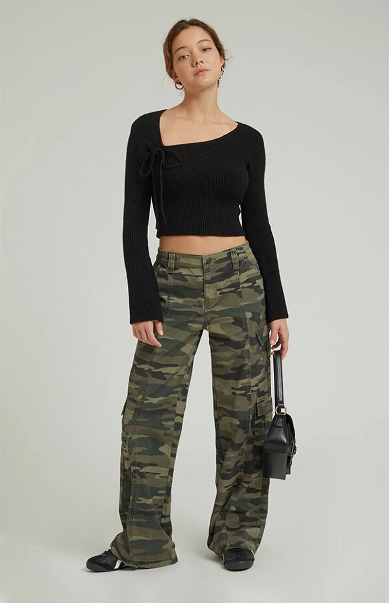 Pacsun Camouflage Lightweight Low Rise Baggy Pants