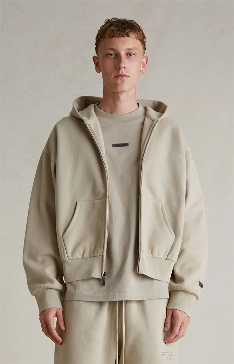 Fear of God ESSENTIALS Timber Classic Fleece Zip Up Hoodie