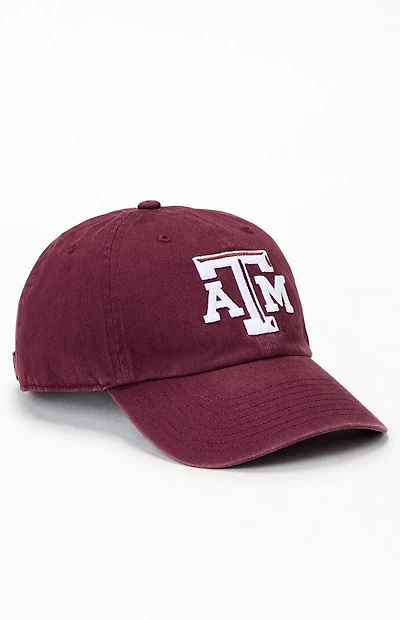47 Brand Texas A&M Clean Up Strapback Hat