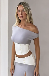 Tiger Mist Denali Off-The-Shoulder Top