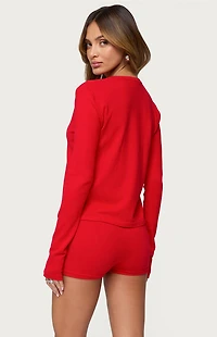 Edikted Maycee Button Up Knit Cardigan