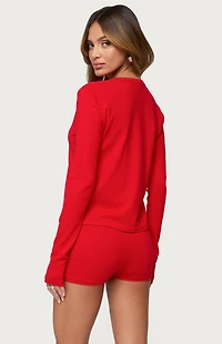 Edikted Maycee Button Up Knit Cardigan