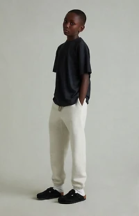 Fear of God ESSENTIALS Kids Heather Oatmeal Classic Sweatpants