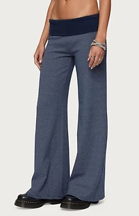 Edikted Amarna Striped Fold Over Pants