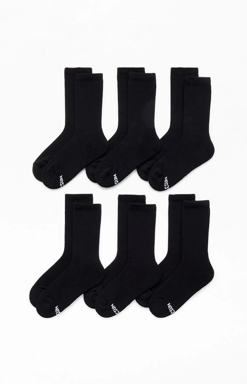 Pacsun 6 Pack Basic Crew Socks