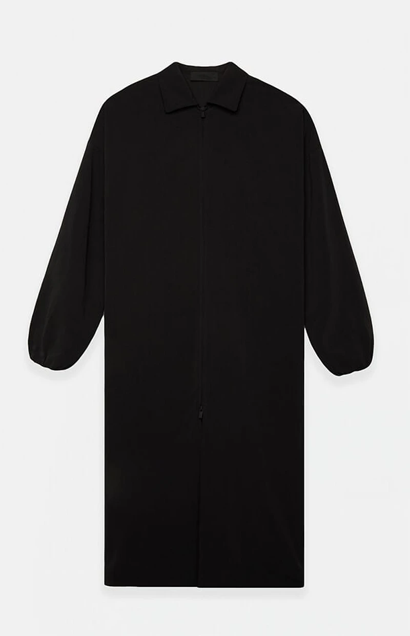 Fear of God ESSENTIALS Black Nylon Trench Coat