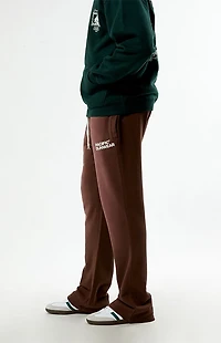 Pacsun Washed Brown Terrain Straight Leg Sweatpants