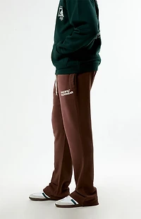 Pacsun Washed Brown Terrain Straight Leg Sweatpants