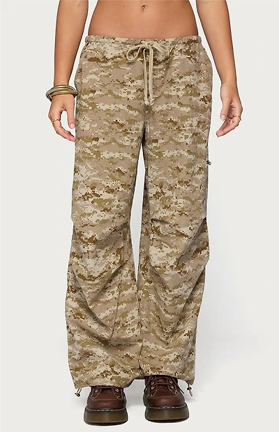 Edikted Demey Camo Baggy Pants